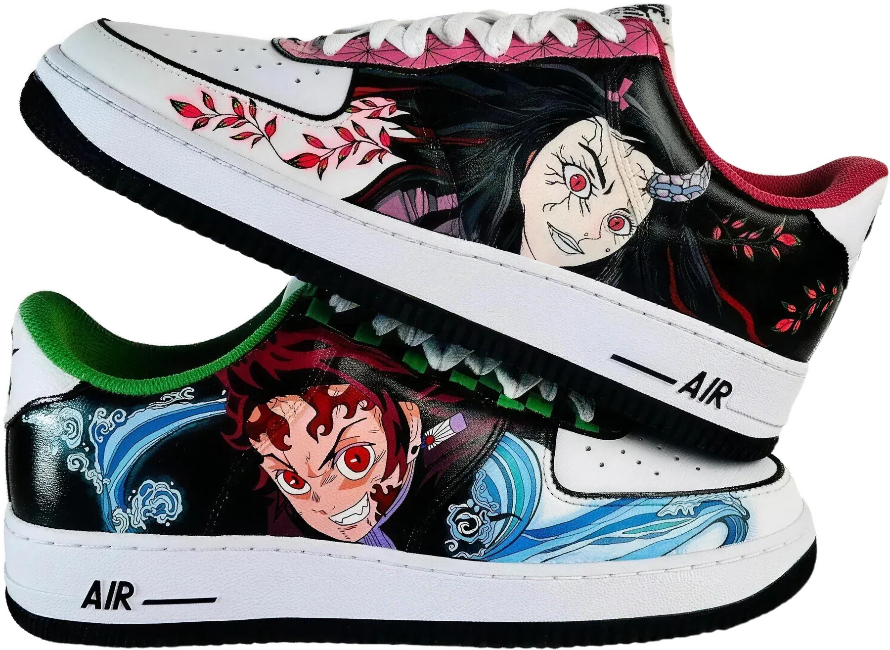 Demon Slayer hand-painted Air Force 1 sneakers