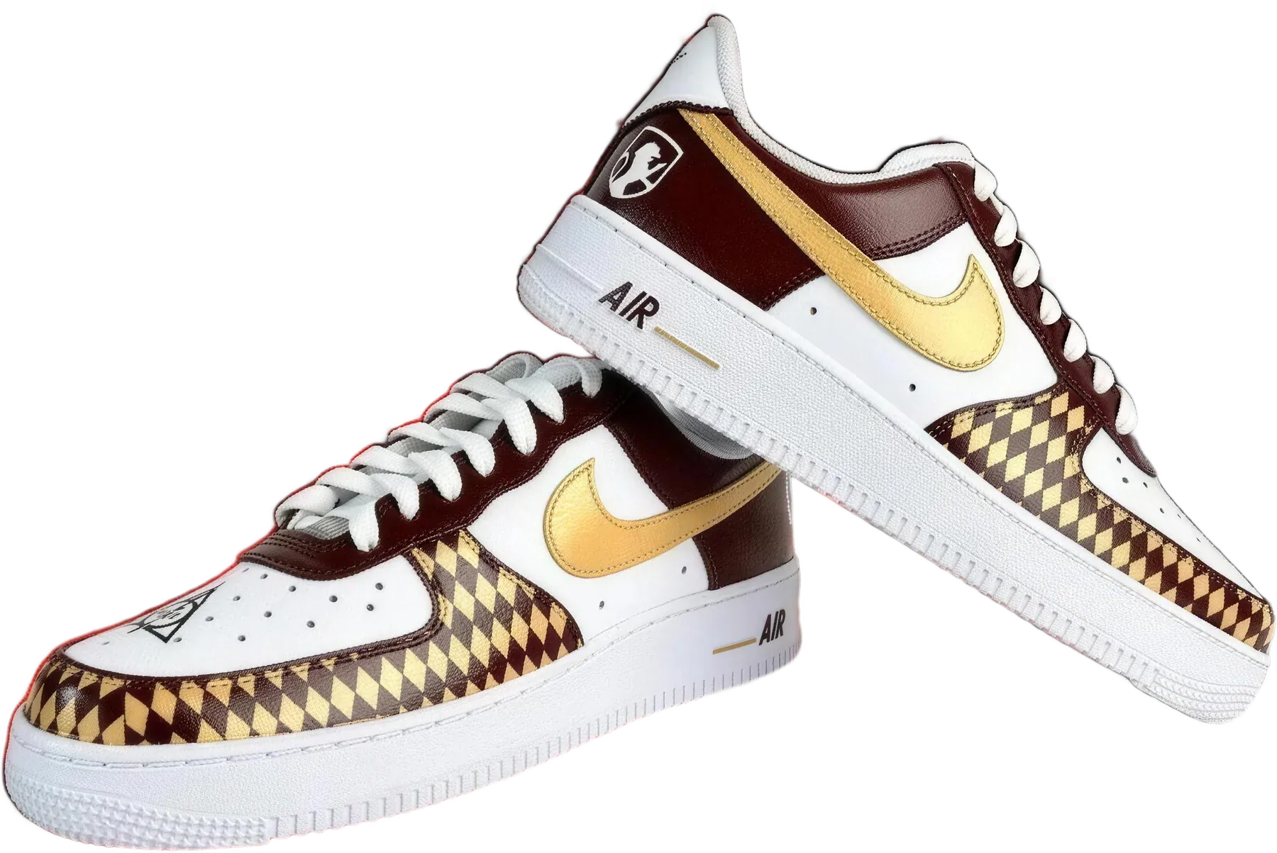 Gryffindor Roar hand-painted Air Force 1 sneakers