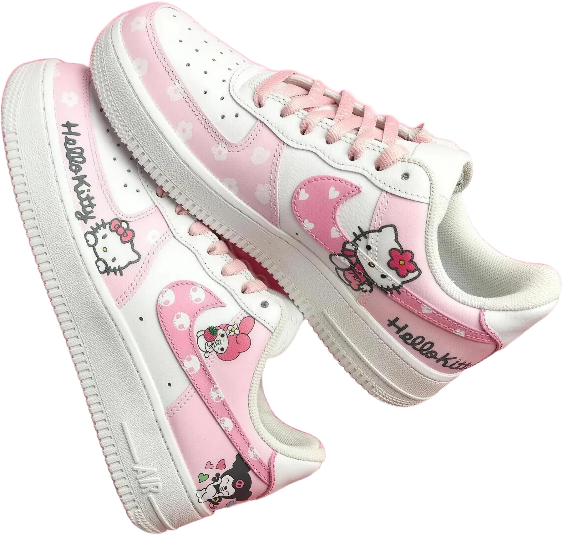 Hello Kitty hand-painted Air Force 1 sneakers