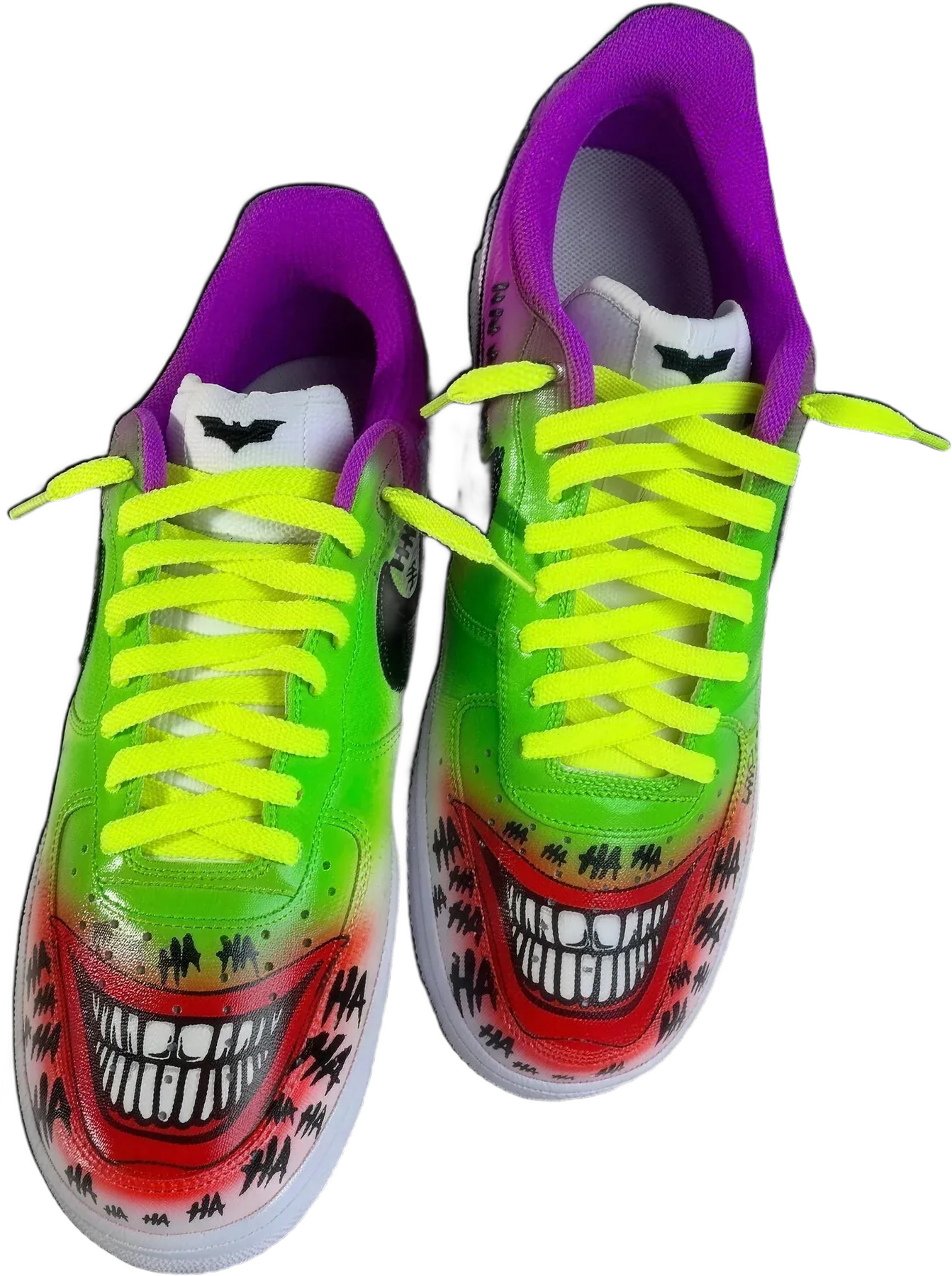 Joker hand-painted Air Force 1 sneakers