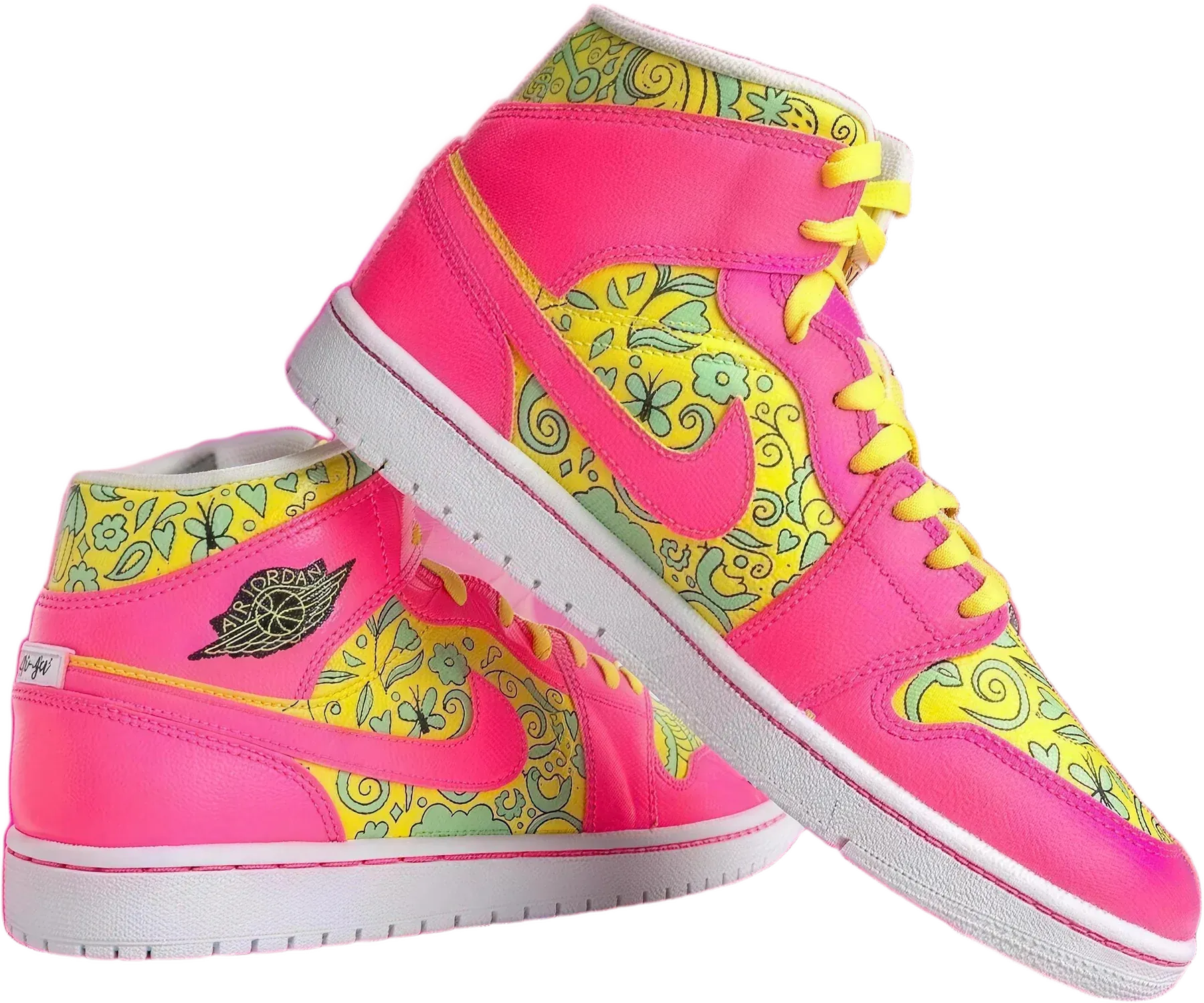 UnBarbie hand-painted Air Jordan 1 sneakers