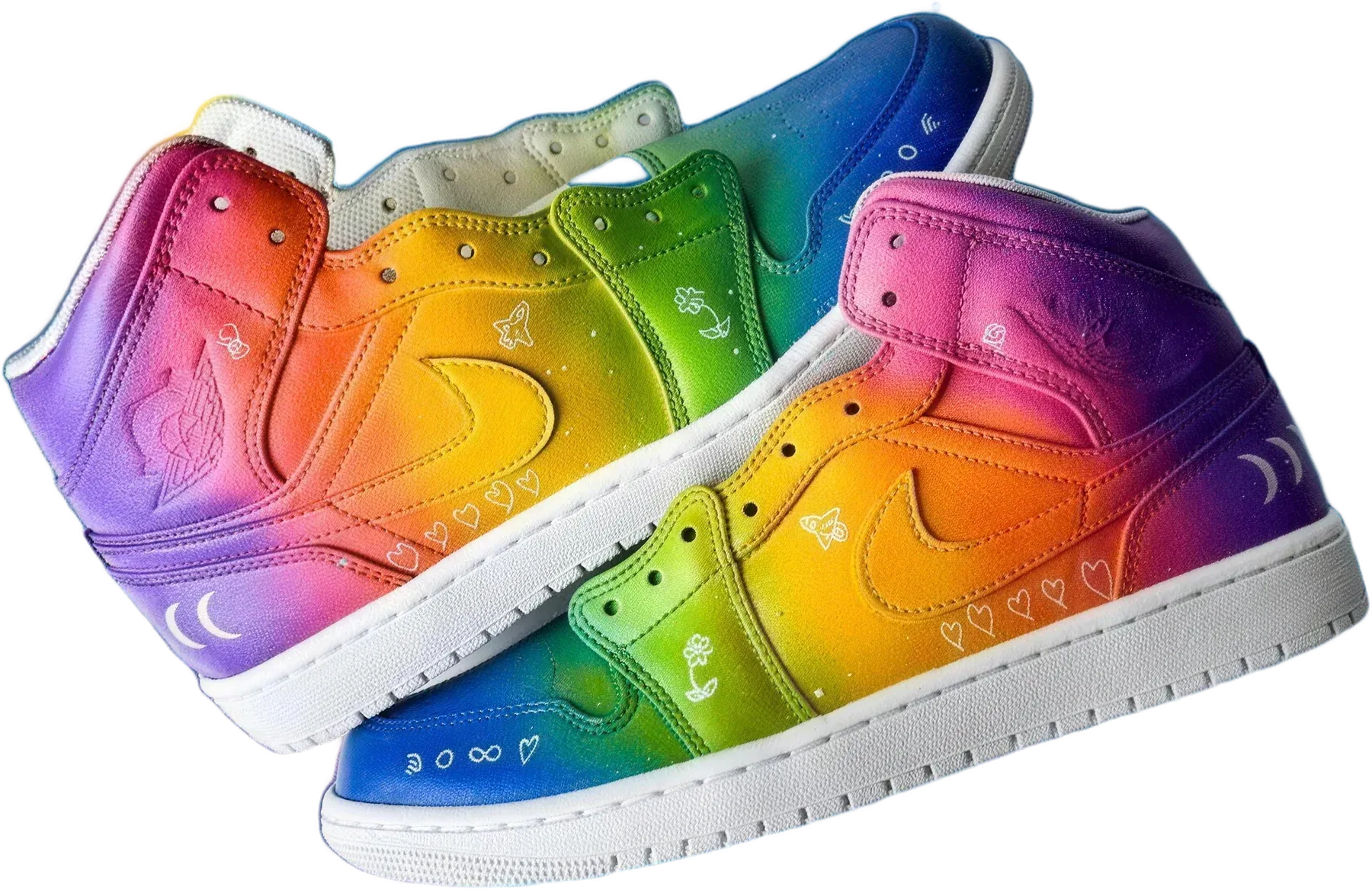 Coldplay Edition hand-painted Air Jordan 1 sneakers