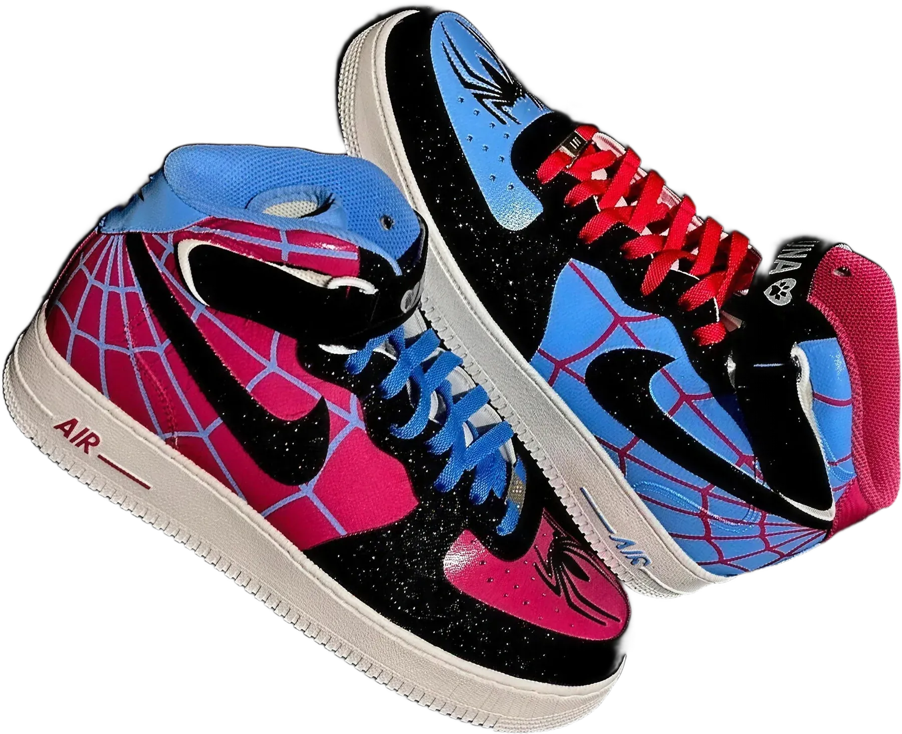 Spider-Gwen hand-painted Air Jordan 1 sneakers