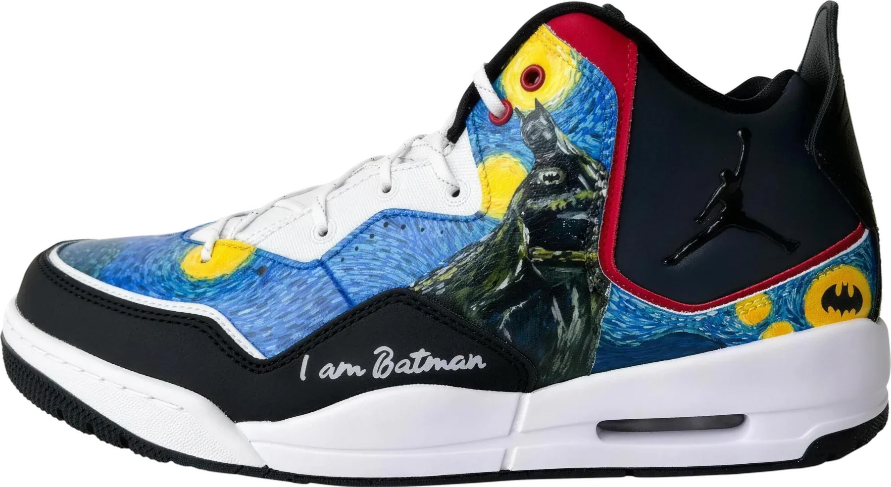 Batman x Van Gogh Limited hand-painted Air Force 1 sneakers