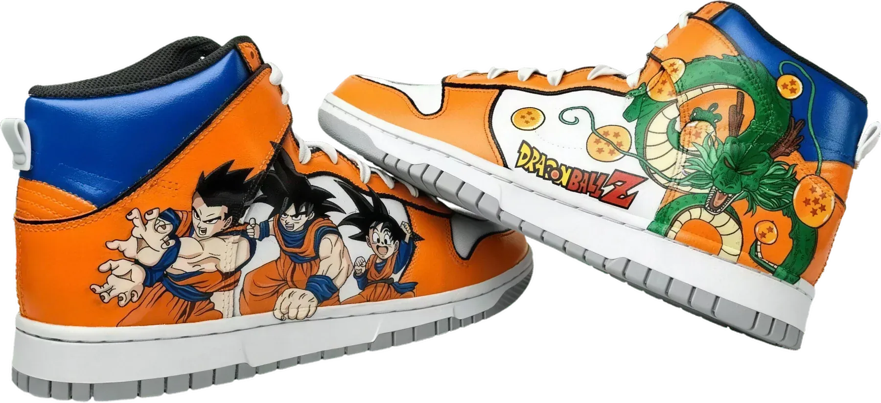 DBZ Kakarot hand-painted Air Jordan 1 sneakers