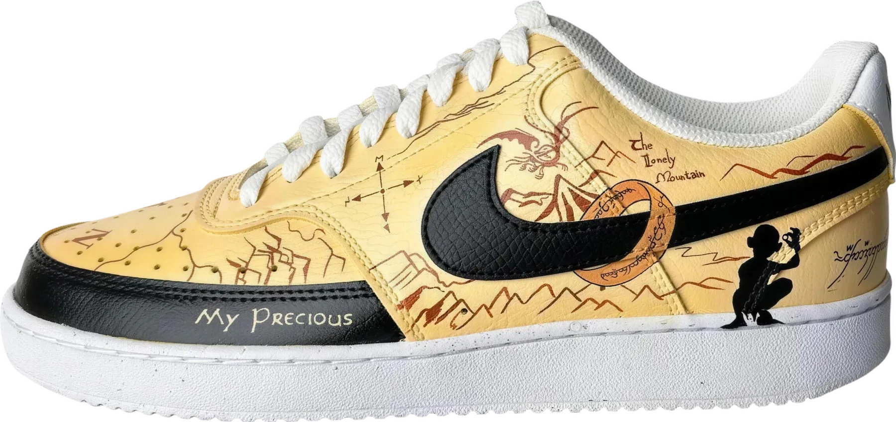Lord of the Rings hand-painted Air Force 1 sneakers