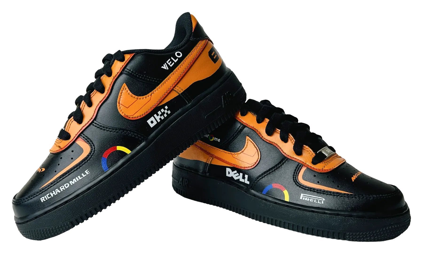 McLaren F1 Edition hand-painted Air Force 1 sneakers